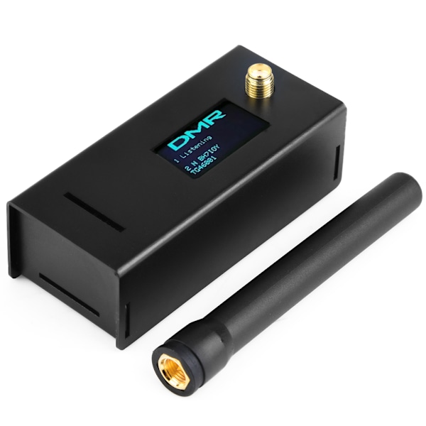 Koottu MMDVM Hotspot -tuki P25 DMR YSF:lle Raspberry Pi:lle, OLED-näyttö, Antenni, Kotelo