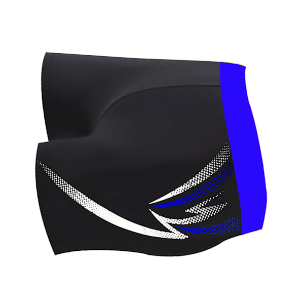 Män Badbyxor Snabbtorkande Stretch Andningsbar Slim Fit Knytband Modetryck Män Badkläder för Simning Mörkblå L (40-80kg / 88.2-176.4lb -)