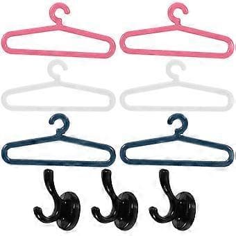 1 Set Mini Dockskåpshängare Krokar Modell Dockskåpsmöbler Dockskåpstillbehör Dockhängare