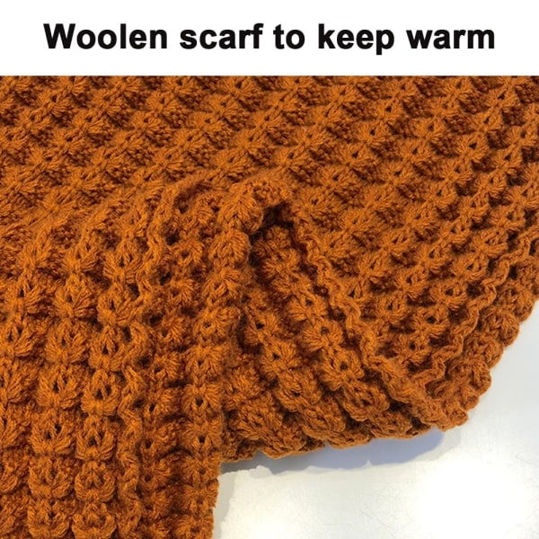 Yllescarf kvinnor höst och vinter mångsidig dubbel användning förtjockning