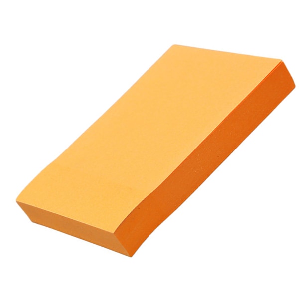 1 Förpackning 100 Ark Självhäftande Post-it-lappar Papperssida Markörer Memo Index Påminnelseflikar för Hem- och Kontorsbruk 76x50mm Fluorescerande Typ Orange