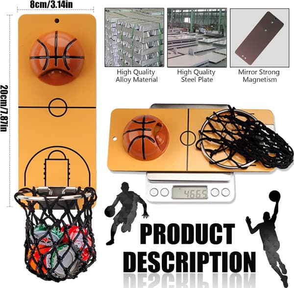 Magnetisk väggmonterad flasköppnare i basketdesign, vintage ölväggmontering