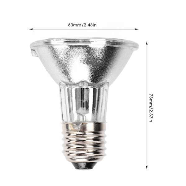 UVA UVB Full Spectrum Sollampa Varm Sterilisering Solbad Värmelampa för Ödlor Reptiler Amfibier (120V 25W)