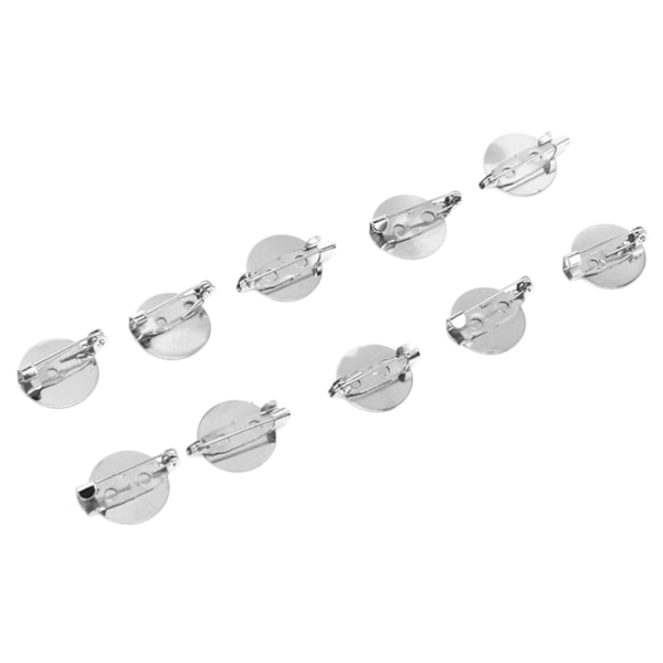 10 stk DIY Flat Runde Brosje Nål T-skjorte Veske Ryggsekker Hatt Tilbehør for Barn