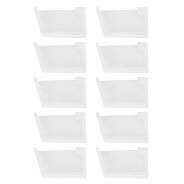10 stk Kyllingfôringsavløpshette Plastkrybbe Rett Flens Avløpshette for Husdyr M ‑ Rett Flens