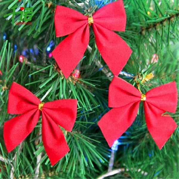 Mini julrosetter, små julgransrosetter, julkransar