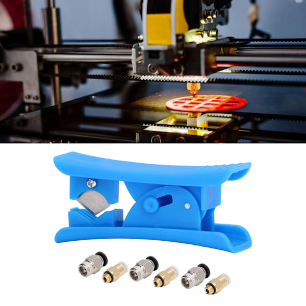 PTFE-rør med rørskærer, pneumatiske fittings, fjernfodringskit, 3D-printertilbehør