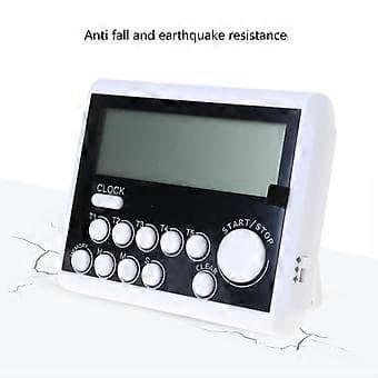 Multifunktionell 5-kanals matlagningstimer med stor display & magnetisk fästning, mångsidig digital timer, enkel att använda