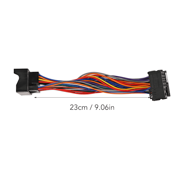 PQ Forlængeradapterkabel 40 Pins Universal Stabil Ydeevne Bilradio Ledningsnet 23cm / 9.06in