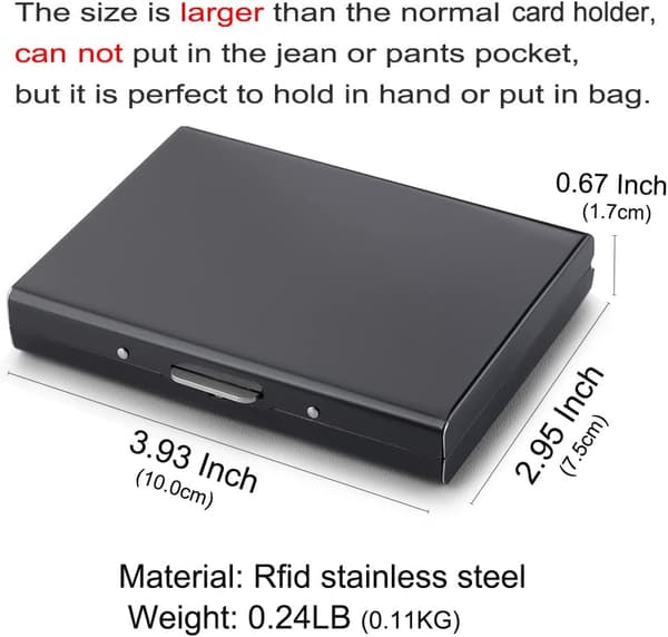 2 kpl RFID-luottokorttipidike, metallinen luottokorttilompakko