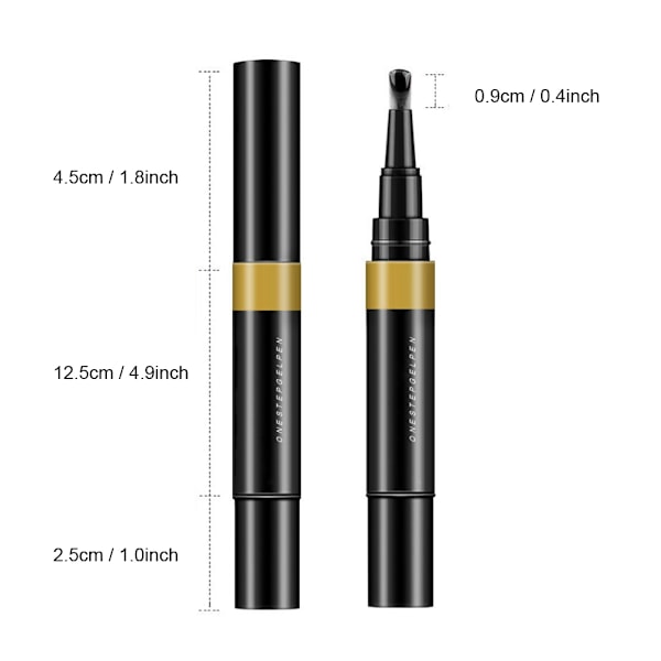5ML 3-i-1 Nagelkonst Gellack Penna Långvarig Nagellack Soak Off Gel Manikyr Verktyg 02#