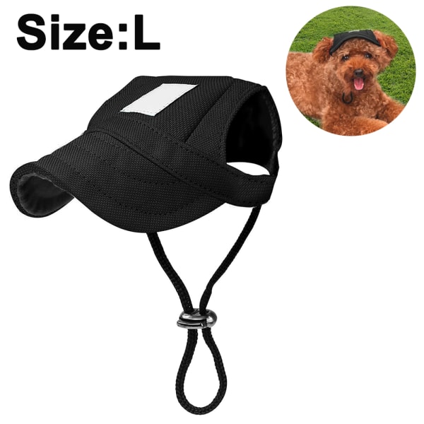 Hundehat, Pet Baseball Cap/Hunde Sport Hat/Visor Cap med øre