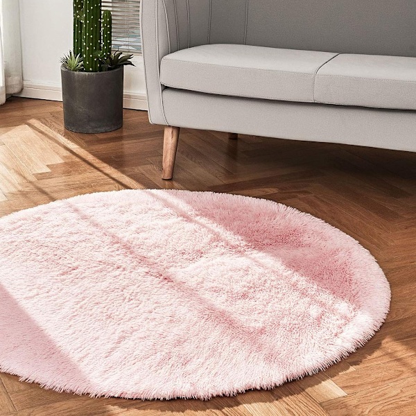 Lyxiga fluffiga mattor, supermjuk mikrofiber med memory foam och halkfri gummibaksida för säker och mångsidig heminredning