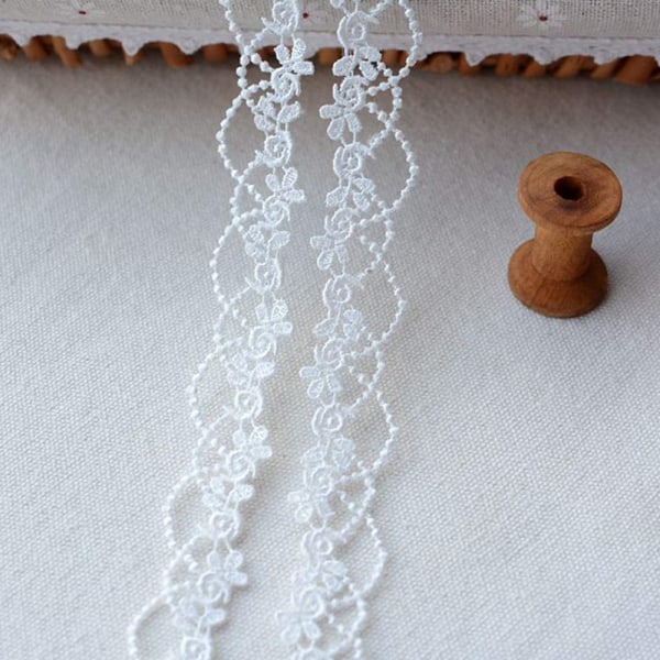 Klestilbehør DIY Heklet blondebånd for håndverksbrodering