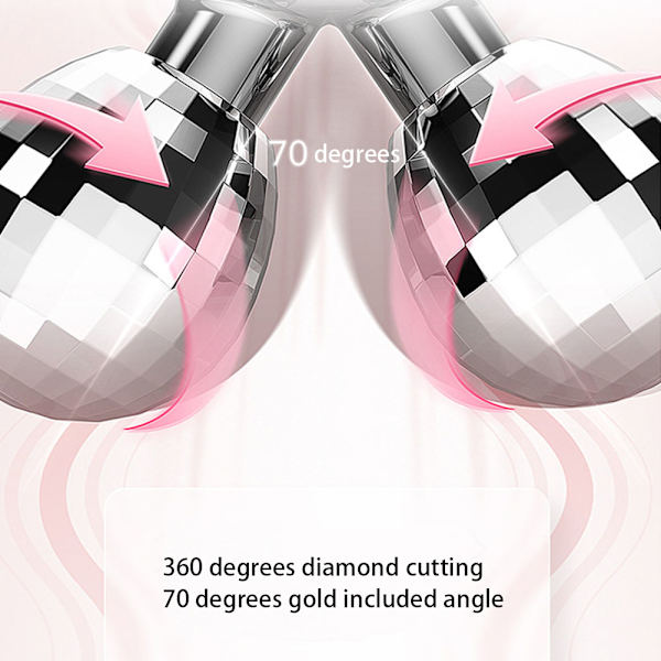 3D Massage Roller Ansiktsavsmältning Åtdragande Ansiktskroppsskönhetsmassagerare Silver