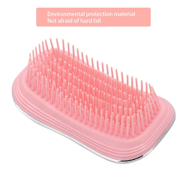 Portable Electroplate Comb Massage Straight Hair Brush Hairdressing Styling ToolsSilver