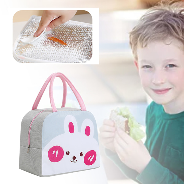 Fashionabel Isolerad Lunchväska, Clip Lock-Handtag För Säker Fästning, Vattentätt Material För Alla Tillfällen