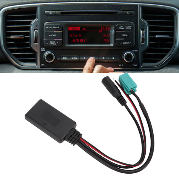 Bluetooth 5.0 Langaton Äänensovitin Mikrofonilla, Handsfree-Vaihtoehto Clio Espace Kangoo 2005‑2011