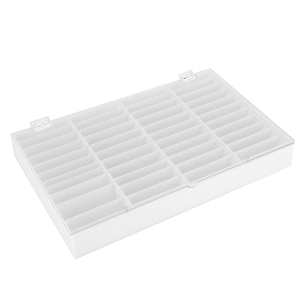 44 Rudes Neglekunst Tip Display Case Falske Negletips Opbevaringsboks Akryl Manicure Tilbehør