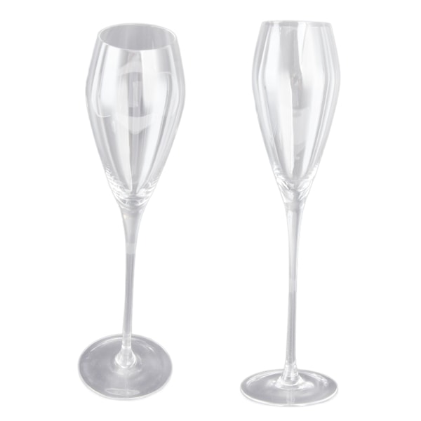 2 st Kristall Champagneglas 230ml Vinglas Bägare för Bröllopsfest Alla Hjärtans Dag Presenter