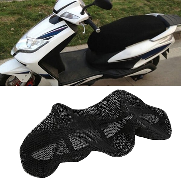 Motorcykel Sædedæksler 3 Dimensionelt Åndbart Design Mesh Sort Udskiftning til VESPA Gts300