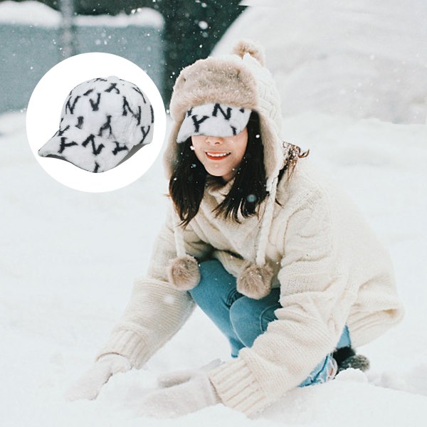 Trendy unisex solhatt for sommer og vinter, justerbar baseballcaps for kvinner