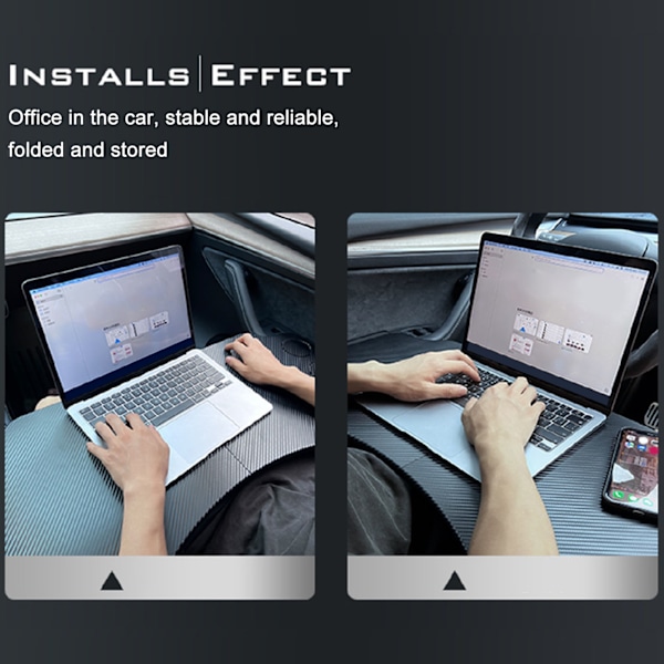 Foldbar Bilbords Laptop Bakke Rat Multifunktionel Arbejds- og Spisebord Udskiftning til Tesla Model 3 Y