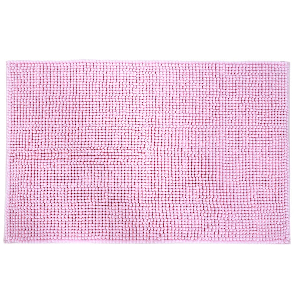 Chenille Halkskyddande Vattenabsorberande Halkskyddande Matta Badrum Vardagsrum (Rosa)