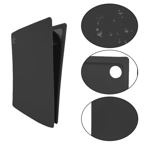 PS5-värdkapsel i silikon PS5-fodral skyddsfodral PS5 mjukt fodral optisk drivenhet version digital version jacka black