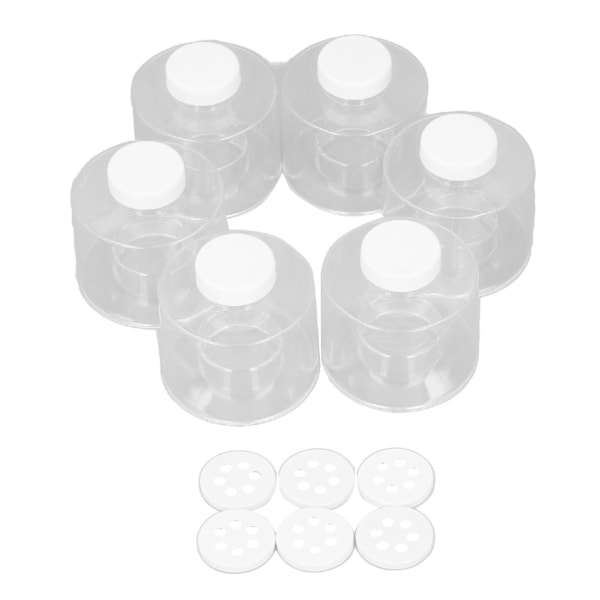 Fiskereje Foder Akvarium Kegle, Transparent Akryl Rød Orm Foder med Sugekopper, Let at Installere Fiskefoder til Akvarier (Transparent)
