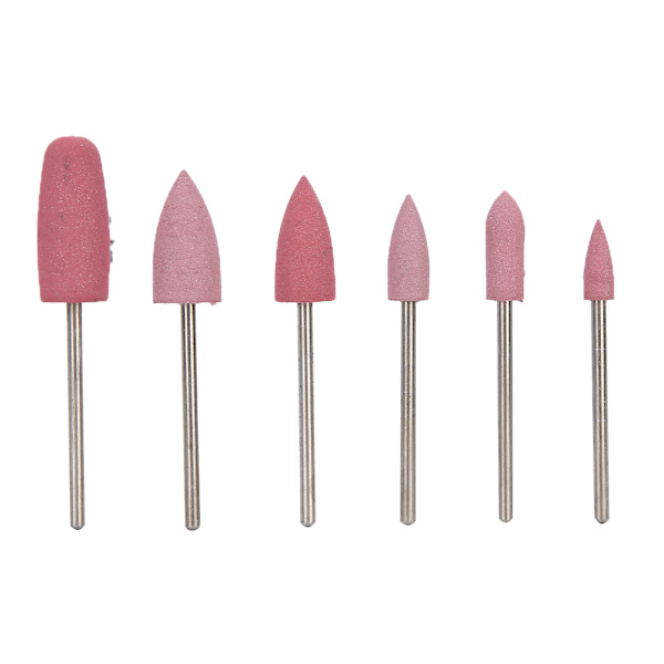 6 st Nailborrbitar Nagelkonstborr Manikyr Sliphuvud Nagelfinishbitar Tillbehör02