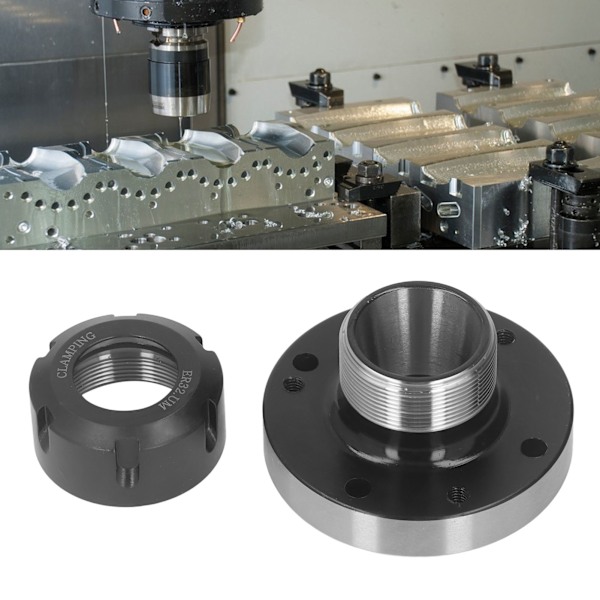 Collet i kolstål, 80 mm diameter, chuck för svarv, tillbehör för CNC-fräs, ER32
