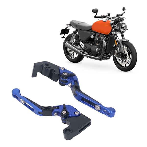 Motorcykel Vikbara Kopplingshandtag CNC 6061 Aluminiumlegering Kopplingsbromshandtag för 1200 R RS 1200XC 765 R Blå