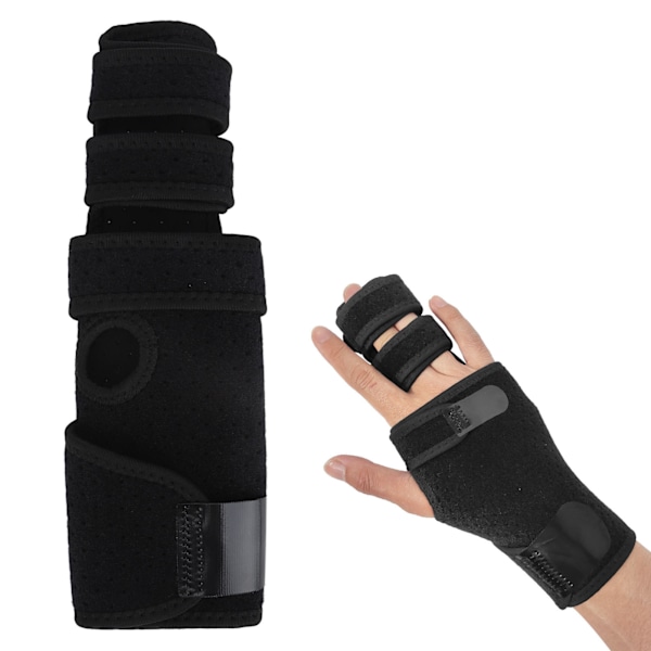 Finger Splint Adjustable Pain Relief Splint Finger Support Brace for Finger Fracture Postoperative Care Right Hand