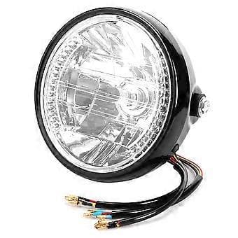7'' H4 Motorsykkel Frontlykt Blinklys LED Front Blinklys Lampe