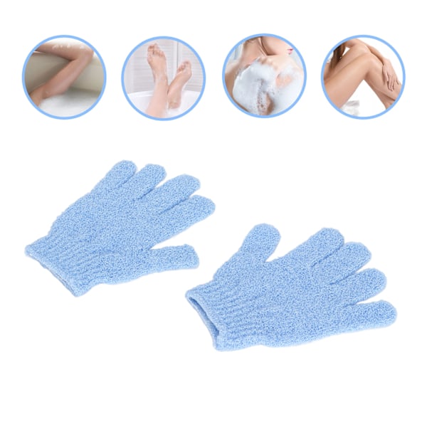 2pcs Exfoliating Bath Gloves Portable Home Exfoliating Bath Gloves Scrub Mud Deep Cleansing Skin Promotes Blood Circulation