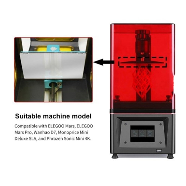 3D-skrivare Flexibel Byggplatta LCD Härdningsljus Fjäderstål Flexibel Magnetisk Bas Utskriftsplattform för Photon M3 Max