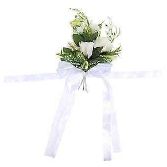1 st Bröllopsstolsdekoration Stolsrygg Blomma Västerländsk Bröllopsstol Rosblomma