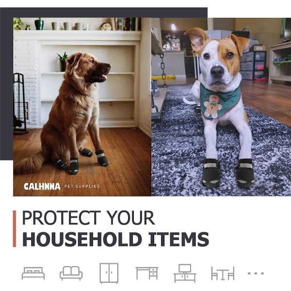 CALHNNA Koiran kengät kuumalle jalkakäytävälle Koiran saappaat keskikokoisille ja suurille koirille
