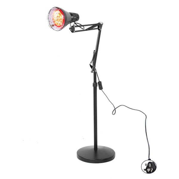 150W Gulvstående Infrarød Varmelampe Terapi Lampe Skønhedssalon Fysioterapi Lys (dr‑010)AU Stik 220V