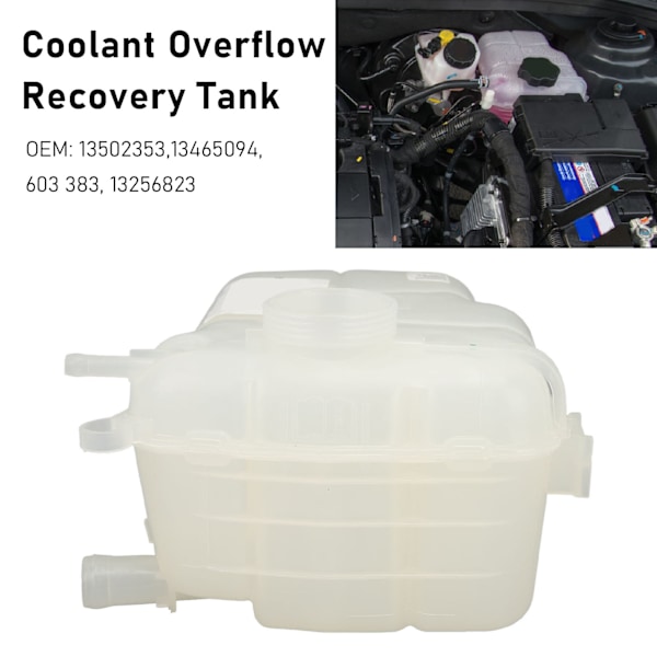 Kjølemiddel Overløpsbeholder 13256823 Sterk Tetting Radiator Reservoar Flaske Erstatning For Verano Front 2.0L 4Cyl