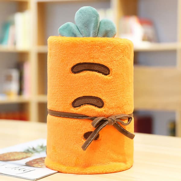 Fleecefilt i flanell, gosedjursfrukt för kontor, soffa, säng