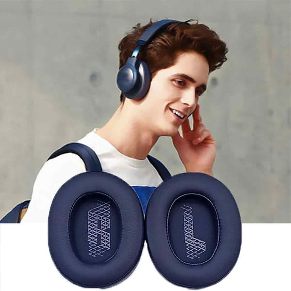 Bluetooth Headset Sæt Svamp Ørekopper Bomuld Ørekopper Hovedtelefon Tilbehør navy blue