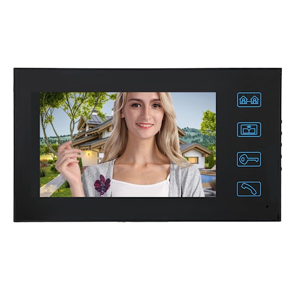 7 tum 2 skärmar RFID Hem Video Access Dörrklocka Dörrtelefon med IR cUT Kamera 100-240V (AU)