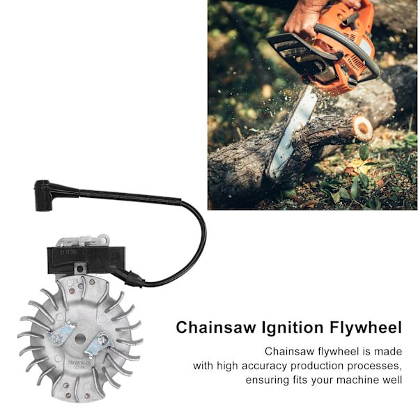 Tennplugg Flyhjulsett Kjede Sag Deler Koblingslinje for Husqvarna 362 365 371 372 372XP