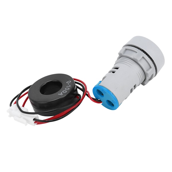 Digital Strömmätare Kristallpanel Amperemeter Rund Signalindikator AC 220V AD16‑22DSABlue