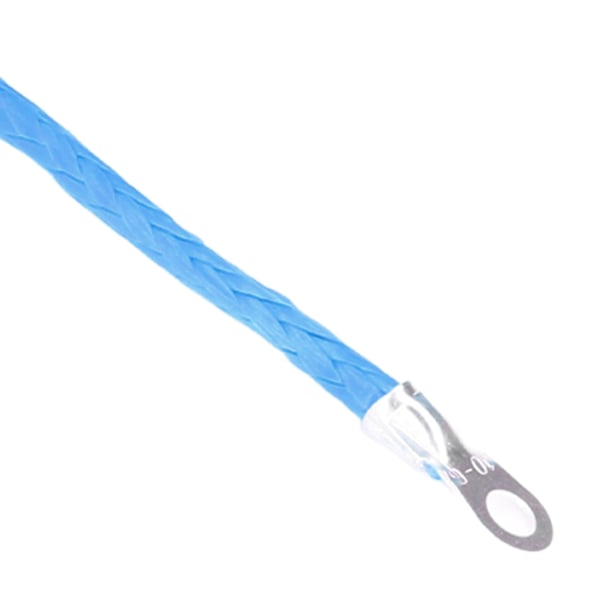 Vindespil Kabel 4,8mmx15m Syntetisk Fiber 5500lbs Brudstyrke Vandtæt til ATV UTV Trailer Blå