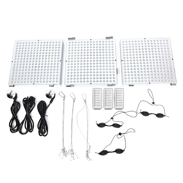 LED Rød Infrarød Lyspanel 45W Rynkefjernelse Foldbar Lys Terapi Enhed 100‑240V US Stik