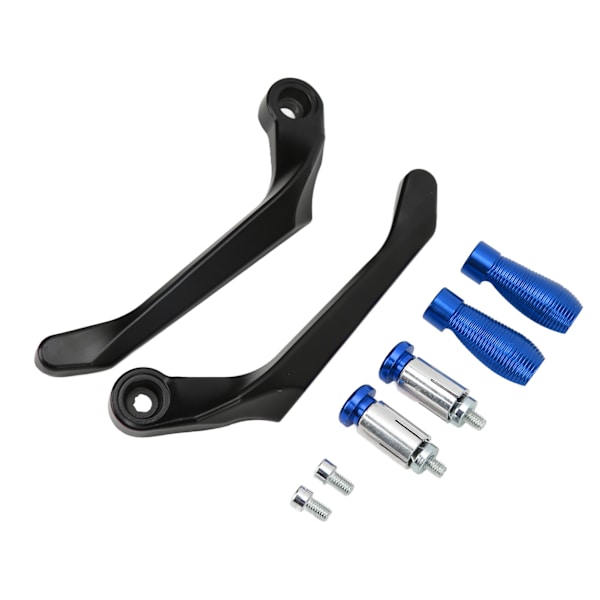 2 stk Motorsykkel Håndtakbeskyttere Sett Aluminium Legering Brems Clutch Styrebeskytter for Terrengsykler Blå
