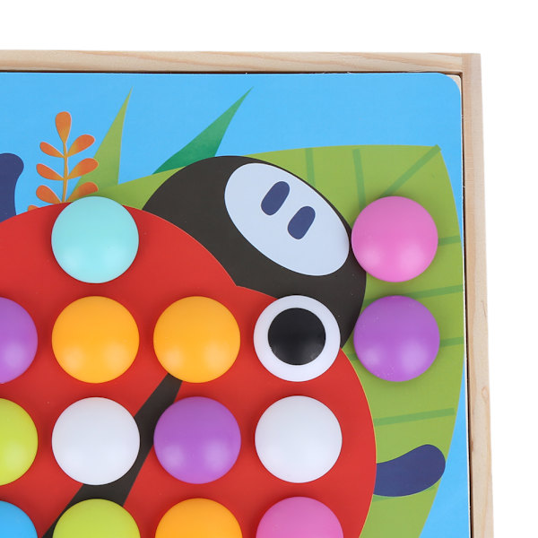 Pegbrädespel Leksaker DIY Mix Färg Pegbräde Pedagogiska Lärande Leksaker Mosaik Leksaker